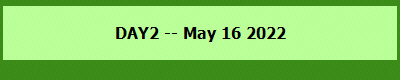 DAY2 -- May 16 2022